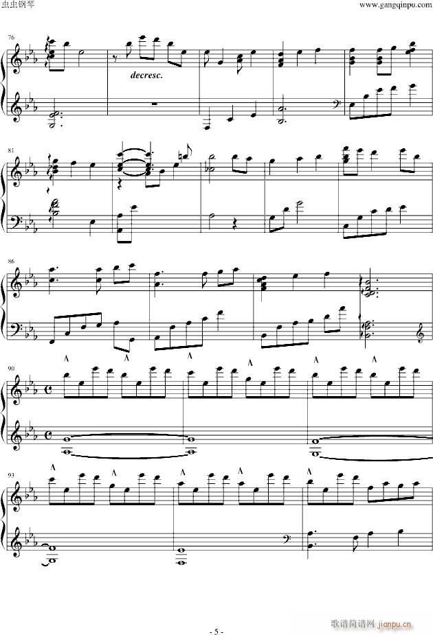 香草泡泡的季节(钢琴谱)5