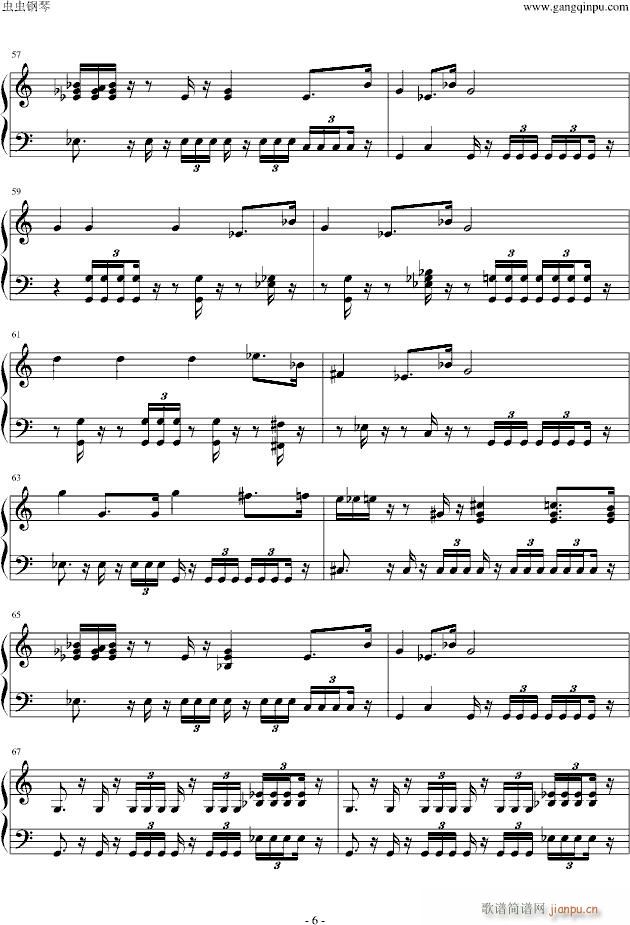 帝国进行曲(钢琴谱)6