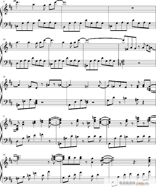 每一天的每一天(钢琴谱)3