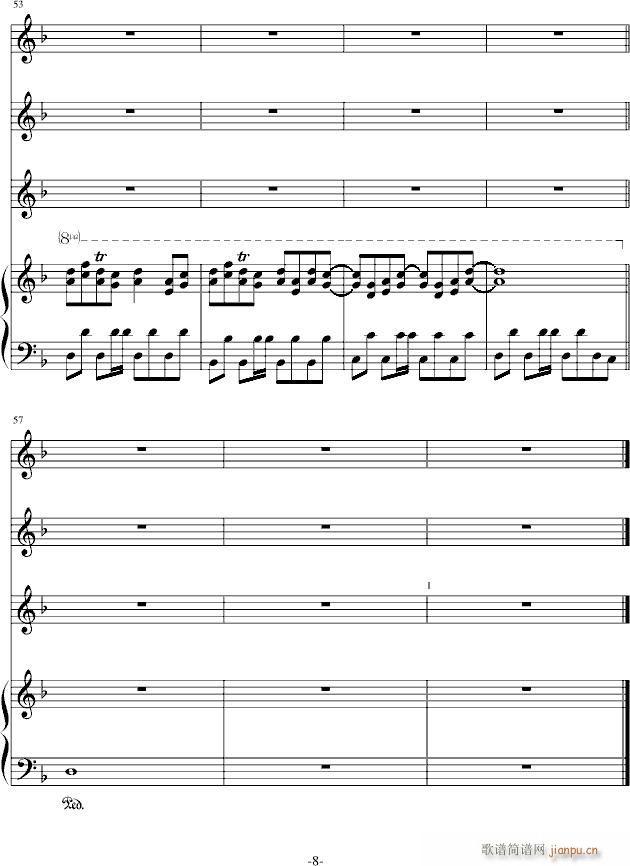 再见了~明奇！(钢琴谱)8