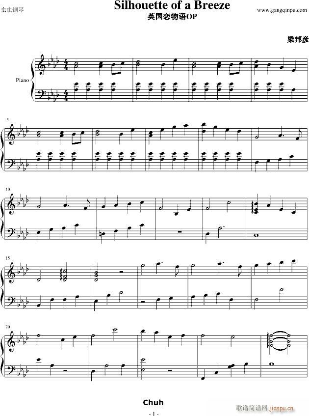 Silhouette(钢琴谱)1