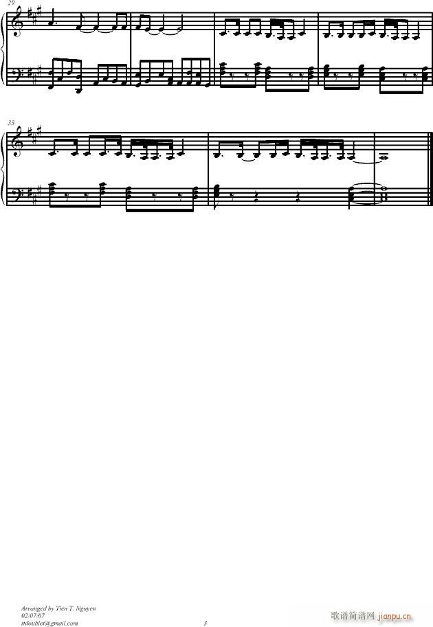 凉宫春日的忧郁NO.2(钢琴谱)3