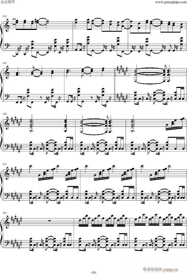 梦幻模拟战(钢琴谱)10