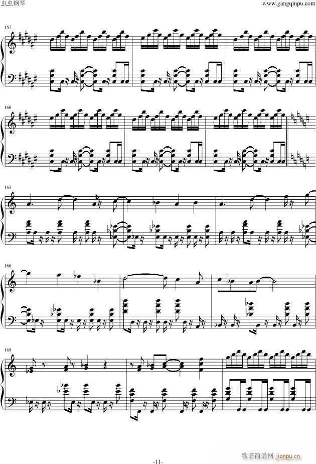 梦幻模拟战(钢琴谱)11