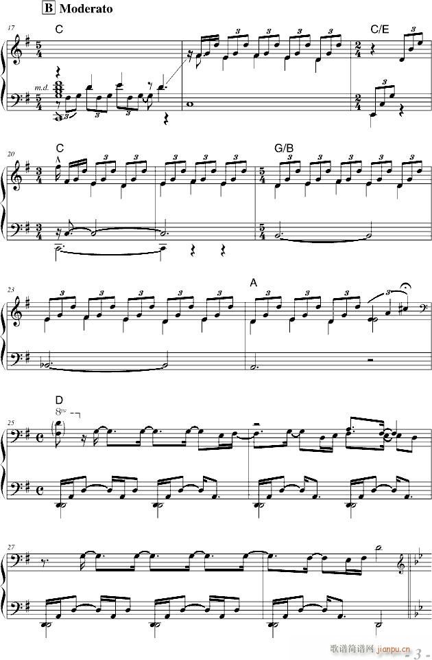 夏日情思(钢琴谱)3