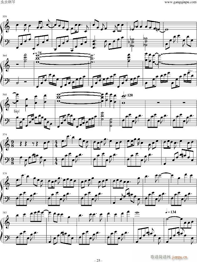 V家134名曲连弹(钢琴谱)25