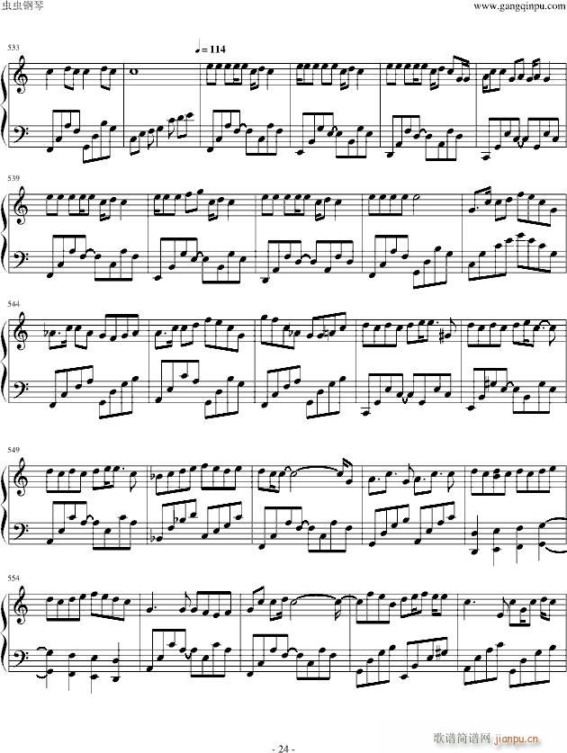 V家134名曲连弹(钢琴谱)24