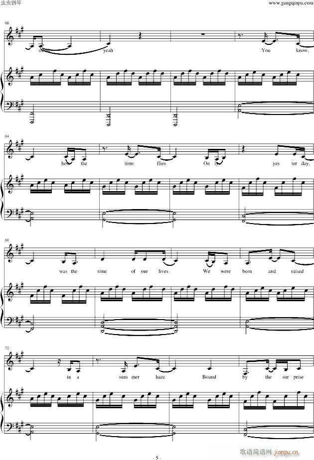 Someone Like You(钢琴谱)5