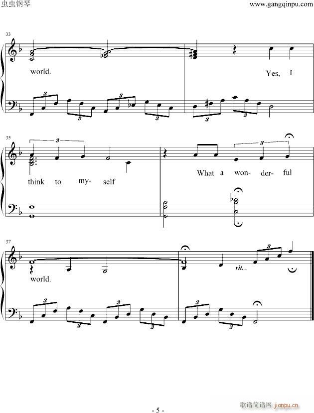 经典布鲁斯—What(钢琴谱)5