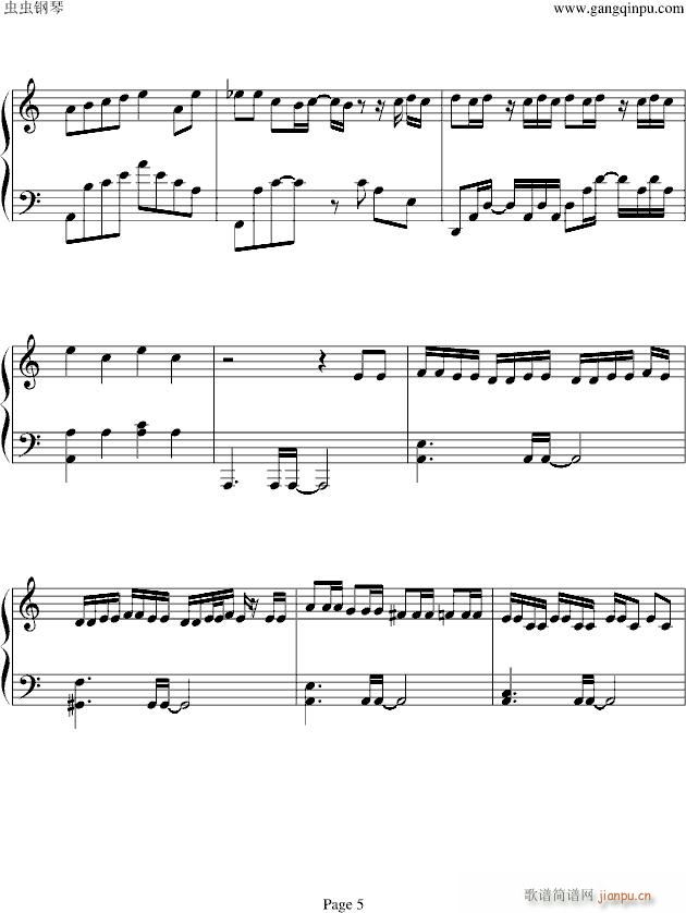 MAMA(钢琴谱)5