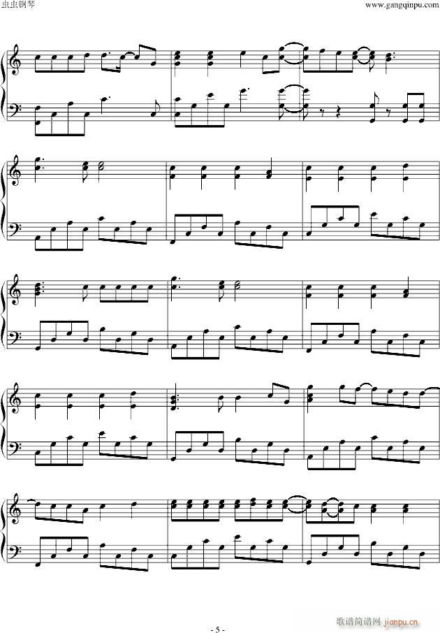 Wedding dress(钢琴谱)5