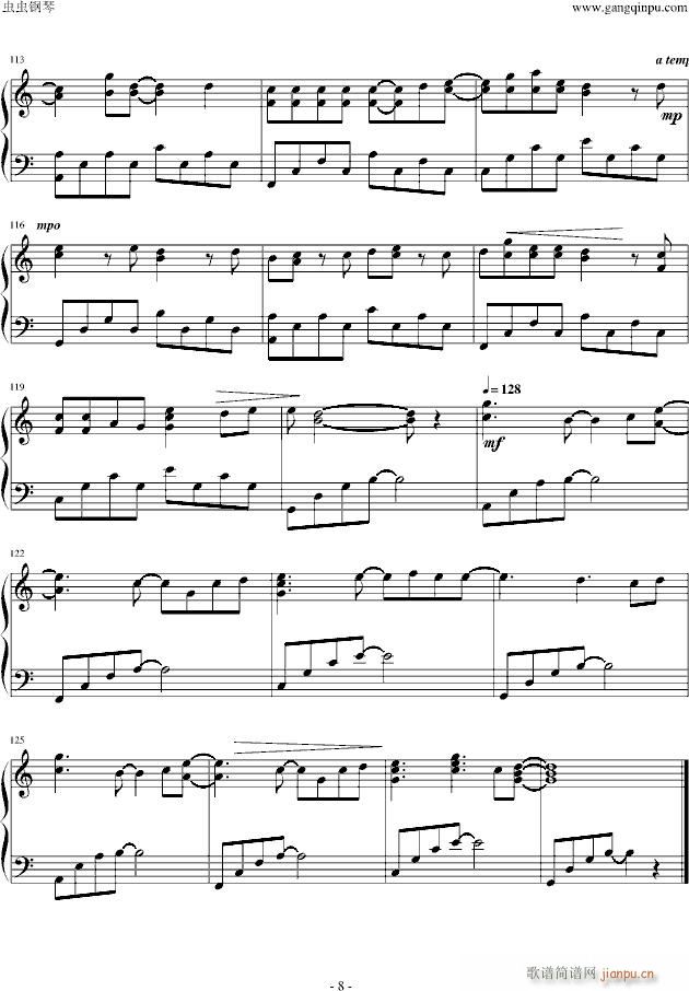 Wedding dress(钢琴谱)8