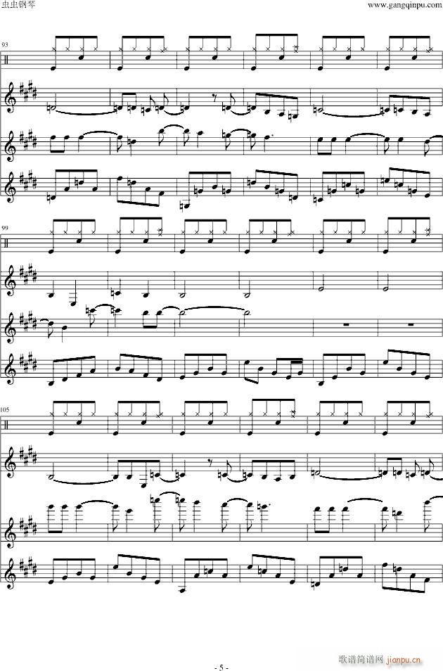 Unintended(钢琴谱)5