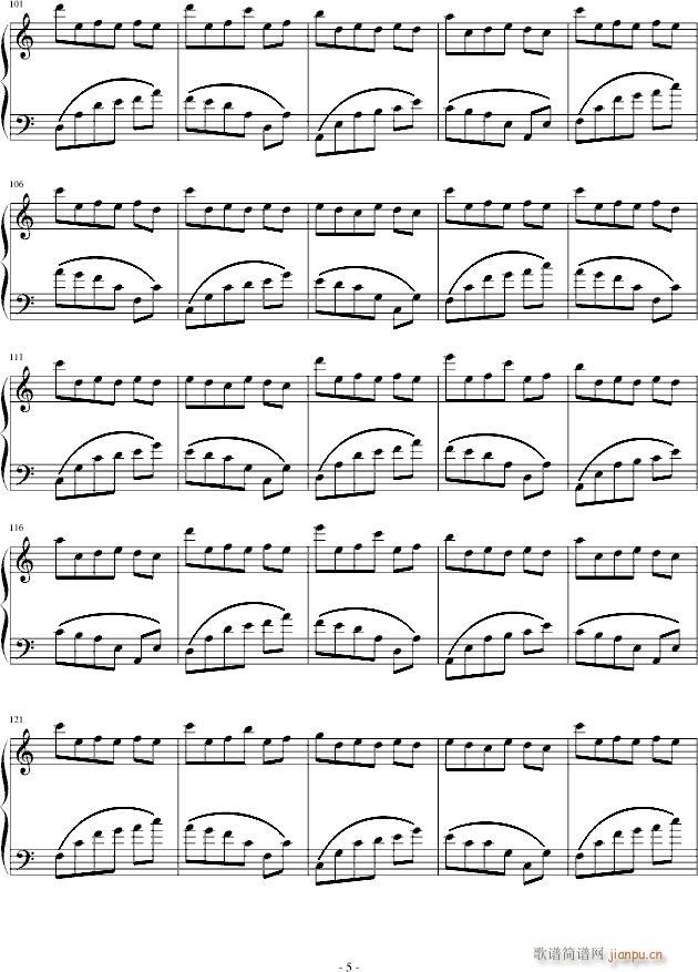 爱米莉圆舞曲(钢琴谱)5