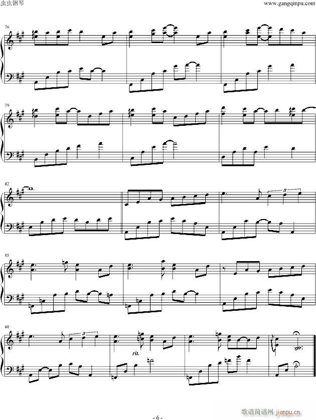 Leave Behind(钢琴谱)6