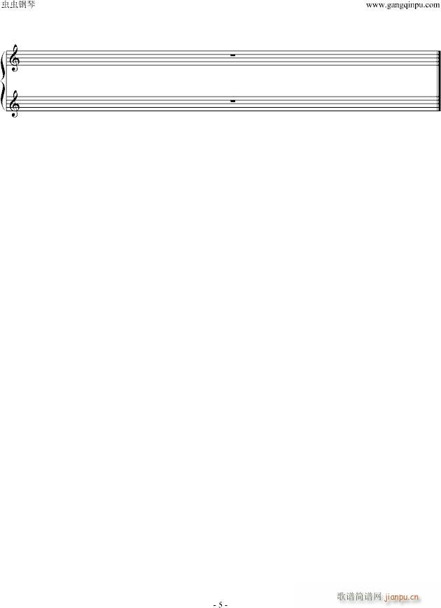 The Scenery Begins(钢琴谱)5