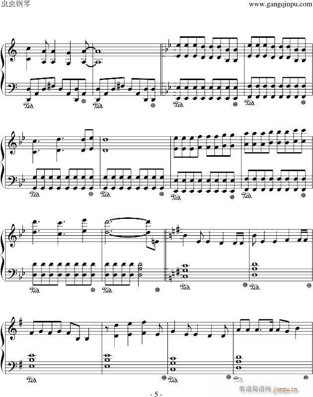 again(钢琴谱)5