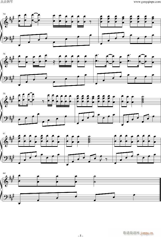 Airplanes(钢琴谱)5