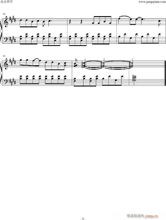 la la love on my mind(钢琴谱)5