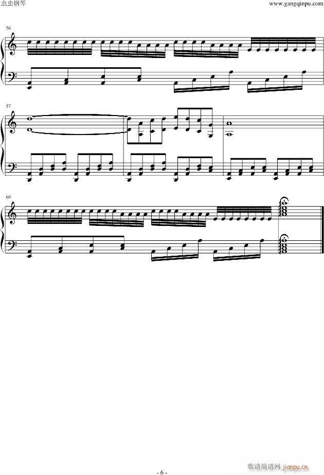 电话情缘(钢琴谱)6