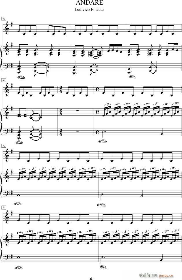 Andare(钢琴谱)6