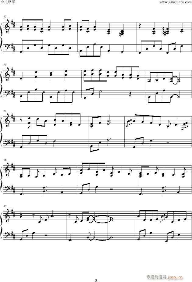 jumping fish(钢琴谱)5