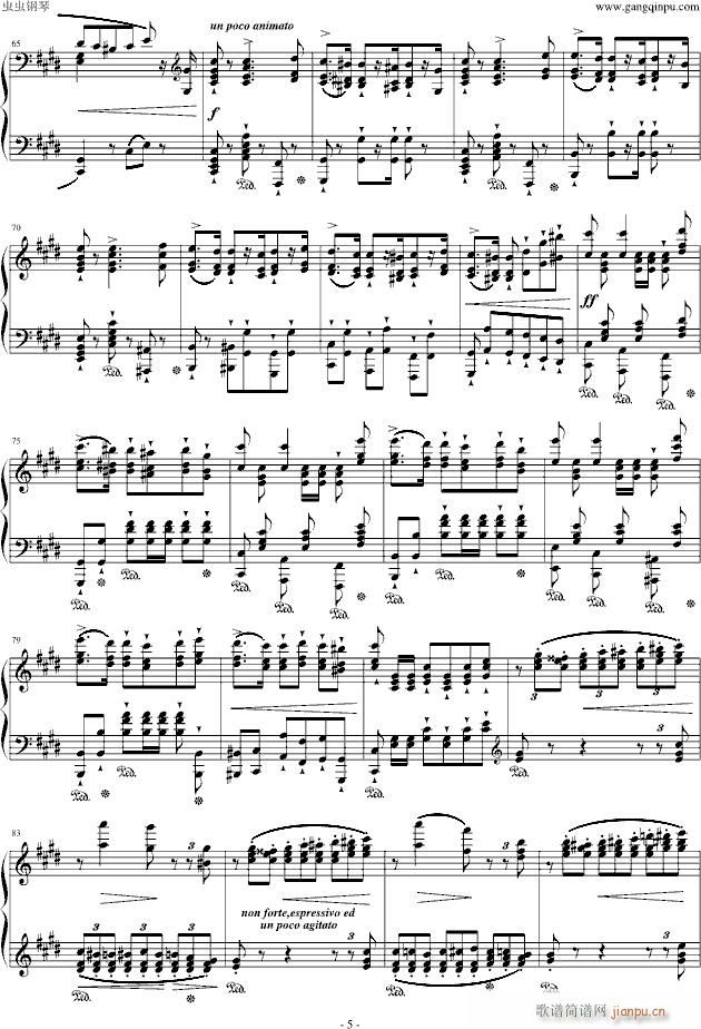 西班牙狂想曲(钢琴谱)5