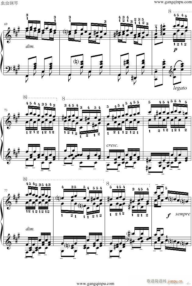 玩命版土耳其进行曲(钢琴谱)6