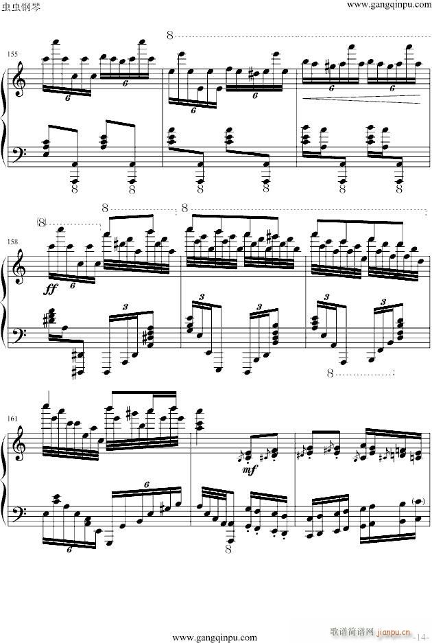 玩命版土耳其进行曲(钢琴谱)14