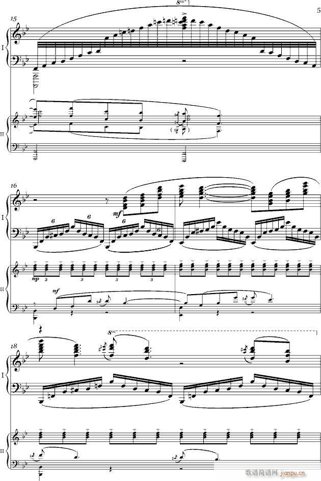 山林(钢琴谱)1