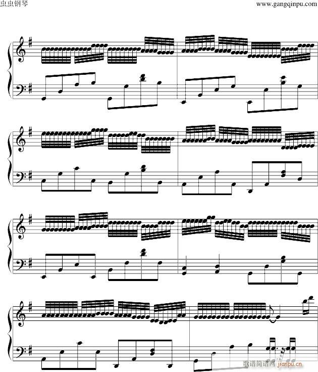 仙境传说昆仑背景音乐(钢琴谱)3