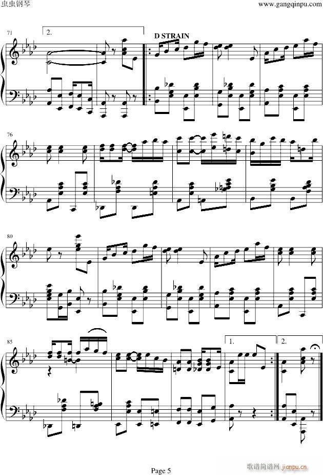 Peacherine Rag(钢琴谱)5