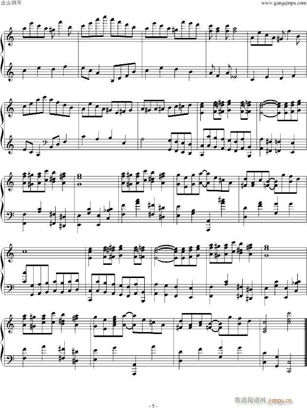 Treno, the Sleepless City(钢琴谱)5