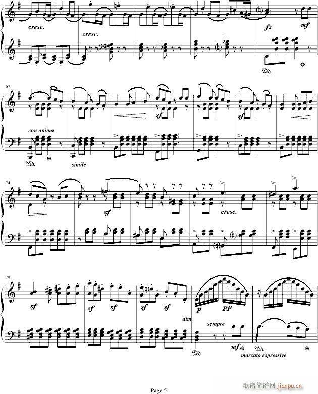 E大调回旋随想曲(钢琴谱)5