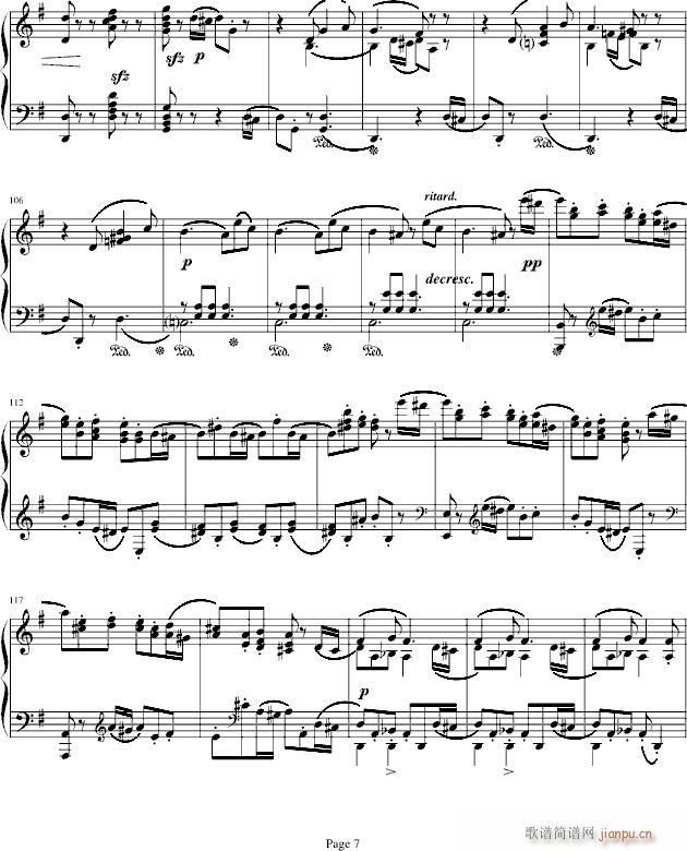 E大调回旋随想曲(钢琴谱)7