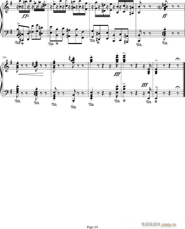 E大调回旋随想曲(钢琴谱)14