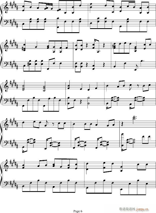 古老的大鐘(钢琴谱)6