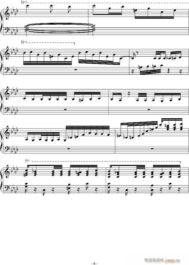 巴黎探戈(钢琴谱)6