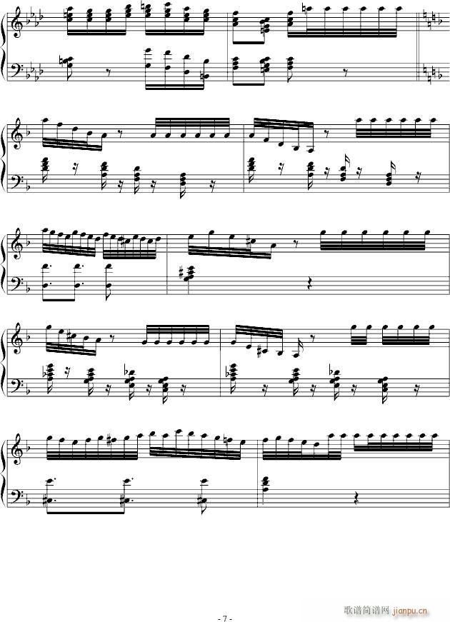 巴黎探戈(钢琴谱)7