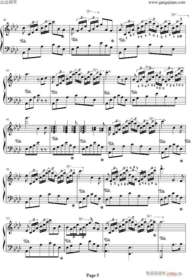 甜蜜奏鸣曲(钢琴谱)5