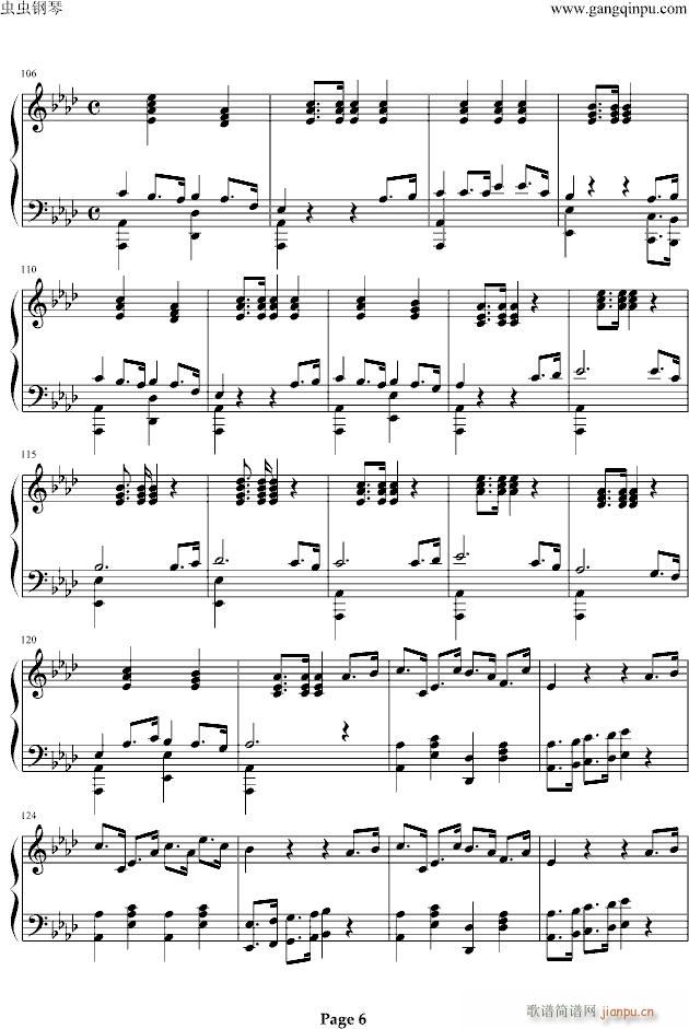 甜蜜奏鸣曲(钢琴谱)6