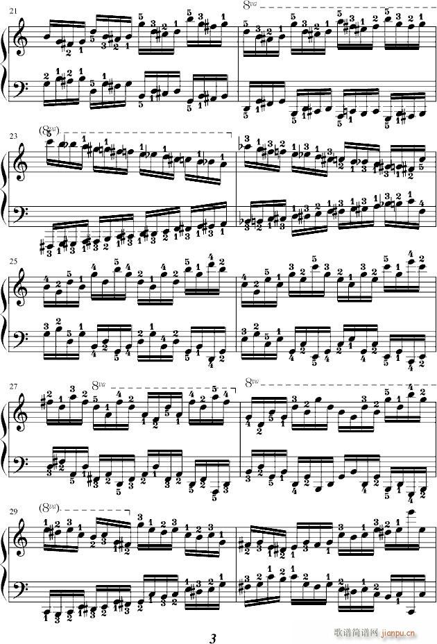 299最难练习曲(钢琴谱)3