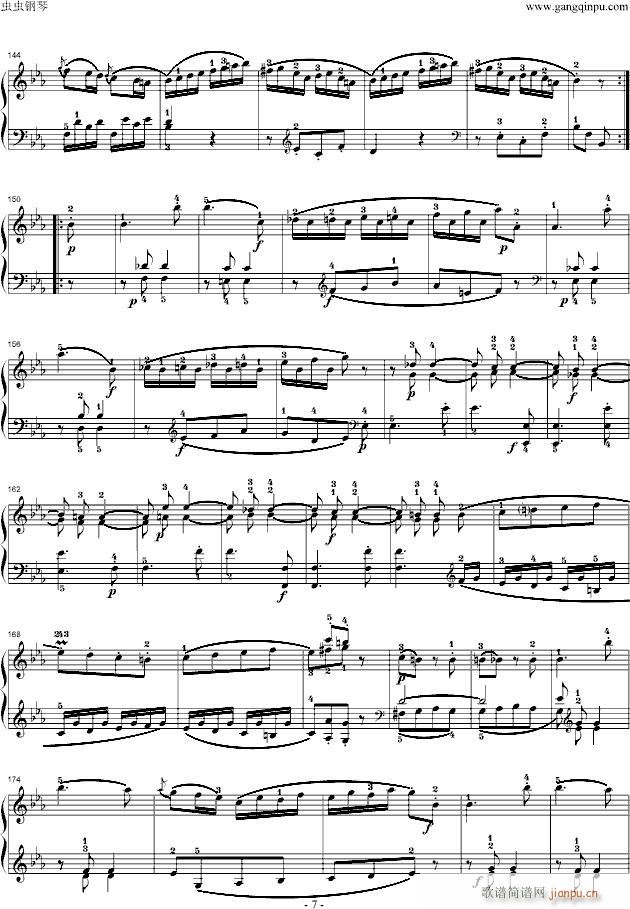 莫扎特第四钢琴奏鸣曲(钢琴谱)7
