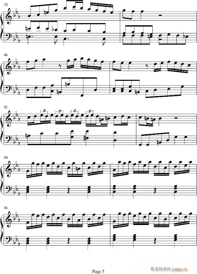 恶魔城月下夜想曲木雕变奏曲(钢琴谱)5