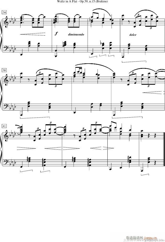 Waltz in A Flat(钢琴谱)3