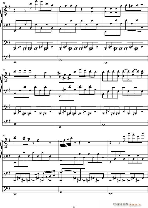 童年的回忆第二首(钢琴谱)6