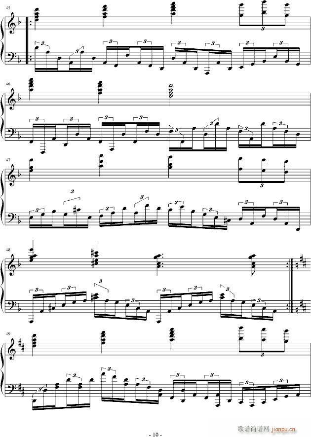 d小调无穷动(钢琴谱)10