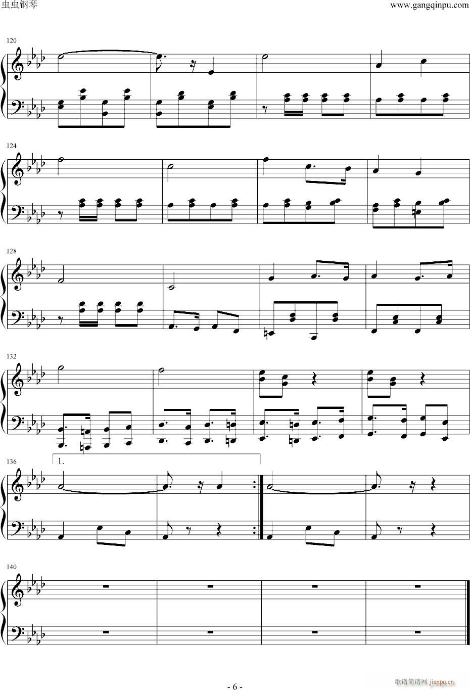 美中美进行曲(钢琴谱)6