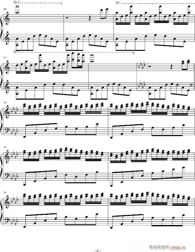 14小时的际遇(钢琴谱)6