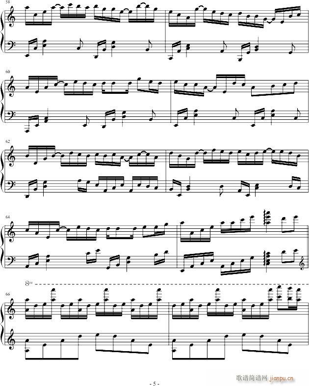 14小时的际遇(钢琴谱)5